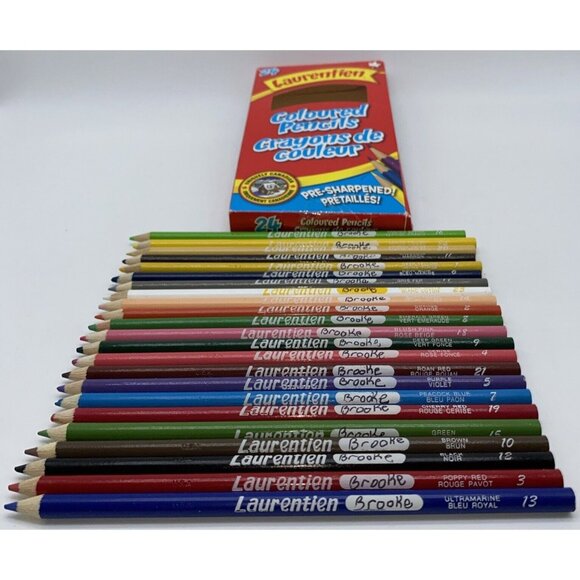 Laurentien Pencil Crayons 23 Pack Colored Pencils Art Drawing Original Package - Picture 11 of 11